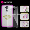 transparent pc tiffany combo case for LG ls770 stylus phone covers